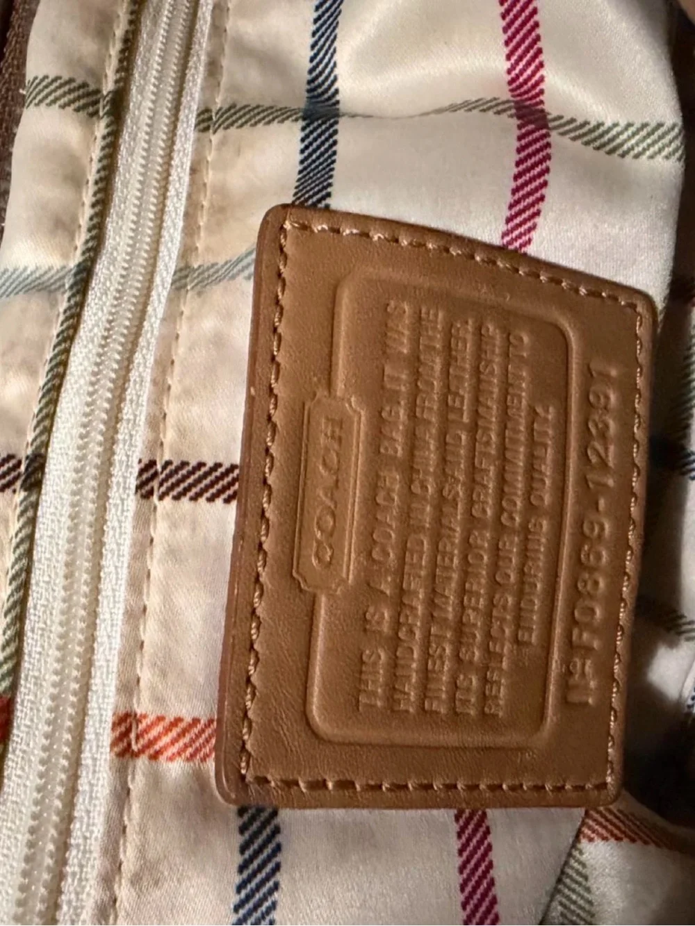 Coach Brown and Tan Signature Canvas Shoulder Bag